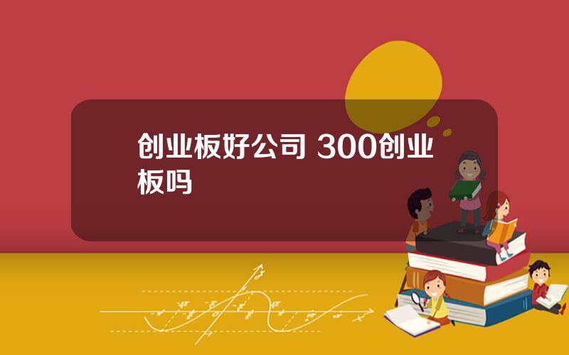 创业板好公司 300创业板吗